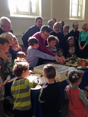 Archbishop Johnson and St. Martin's Kids Photo by Peter Chauvin